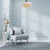 Ceiling Fans with Lighting 30W Dimmable Fan Lamp Modern Smart E27 Lamp Head Fan Light for Home Bedroom Living Room