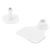 100 Set Plastic Livestock Identification Blank Ear Tag for Sheep Cattle Pigs Animal Farm SuppliesWhite