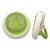 USB Desk Fan Multifunction 3 Speeds Quiet Strong Airflow Small Table Fan for Bedroom Home Office Desktop Travel Green