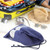 3Pcs Portable Dust‑Proof Non‑Woven Fabric Shoes Storage Drawstring Bag Organizer Purplish Blue(NonWoven Shoes Bag, L, No Printing )