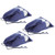3Pcs Portable Dust‑Proof Non‑Woven Fabric Shoes Storage Drawstring Bag Organizer Purplish Blue(NonWoven Shoes Bag, L, No Printing )