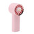 Portable Mini Handheld Fan USB Rechargeable Handheld Turbine Fan for Shopping School Fitness Outdoor Activities Study Pink