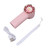 Portable Mini Handheld Fan USB Rechargeable Handheld Turbine Fan for Shopping School Fitness Outdoor Activities Study Pink