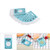 100pcs/Pack Lovely Plastic Candy Biscuit Cookies Gift Packaging Bag Party Supplies (Blue)
