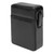 PU Leather Cigarette Case 20pcs Capacity Pressure Resistant Portable Men Cigarette Lighter Cigarette Case for Men Black