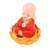 Small Monk Ornaments Cute Monk Car Interior Display Decoration Light Energy Sensing Decorations for Car Dashboard Home Red Clothes