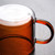 Double Walled Insulated Glass Mug Colorful Transparent Mug with Handle Coffee Cup