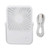 Small Desk Fan USB Powered Portable Table Fan Fast Cooling 1200mAh Rechargeable Wall Hanging Fan for Home Dormitory Office White