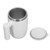 Self Stirring Coffee Mug Rechargeable with Lid Portable Electric Magnetic Automatic Mixing White