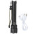P90 Super Bright IPX4 Waterproof LED Flashlight USB Charging Zoom Tactics Torch with Power Display for Outdoor CampingBlack