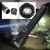 P90 Super Bright IPX4 Waterproof LED Flashlight USB Charging Zoom Tactics Torch with Power Display for Outdoor CampingBlack