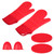 Insulation Gloves Thickened Silicone Barbecue Microwave Oven Anti Scalding Glove for Kitchen Baking CookingRed