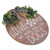Door Hanging Sign Composite Wood Door Hanging Ornament Wreath for Home Door DecorationBrown