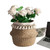 Natural Woven Straw Basket Foldable Woven Storage Basket Plant Straw Basket