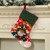 Christmas Socks with LED Lights Christmas Elements Design Large Stocking Hanging Decoration Gift for Christmas Tree Fireplace Wall