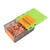 250Pcs Horseshoe Nails Copper Plating Shoeing Nails with Plastic Box for Raise Livestock E4 48mm/1.89in