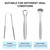 Oral Tongue Coating Cleaner Tongue Scraper 3Pcs Tongue Scrubber for Adults Kids Medical Grade Metal Stainless Steel Tongue Scraper Cleaner with Case Great for Oral Hygiene Professional Reduce Bad Breath Silver