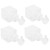 4PCS 250ml Clear Plastic Pump Bottles Foaming Soap Dispenser Refillable Foam Bottle Travel Use