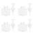4PCS 250ml Clear Plastic Pump Bottles Foaming Soap Dispenser Refillable Foam Bottle Travel Use
