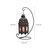 Vintage Iron Frame Natural Crystal Salt Rock Lamp Air Purifier Room Night Light Decor (Black)