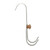 Hot Melt Glue Hook Fuser Hook Multipurpose Stainless Steel S Type Hook Hot Fuser Fixing Hook Wooden Handle Single Hook