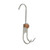 Hot Melt Glue Hook Fuser Hook Multipurpose Stainless Steel S Type Hook Hot Fuser Fixing Hook Wooden Handle Single Hook