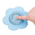 PVC Sink Strainer Clogging Prevention Drain Filter Cover Suction Cup Drainage Outlet Stopper for Kitchen Bathroom Blue
