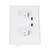 Wall Charger Socket with Dual USB Port Innovative Electric Plug Socket Outlet
