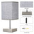 Shineslay LEDs Bedside Table Lamp Home Touching Control Dimmable Nightstand Light for Bedroom Living Room Hotel