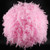 Feather Pendant Droplight Hanging Lamp for Living Room Exhibition Hall (Pink, S) 110-240V