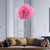 Feather Pendant Droplight Hanging Lamp for Living Room Exhibition Hall (Pink, S) 110-240V