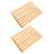 2Pcs Grid Design Anti Ultraviolet Car Curtain Side Car Window Sun Shade with Suction CupYellow Grid