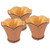 3Pcs E14 Lamp Shade European Fabric Candle Chandelier Lamp Cover for Hotel KTV Copper Color