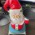 Christmas Santa Snowman Plate Resin Snack Tray Christmas Figurine Snacks Holder for Christmas Dinner and Party