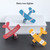 3pcs Airplane Hanging Ornament Retro Decoration Iron Airplane Model for Car Desktop Yellow Red Blue