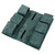 Hanging Garden Double Sided Planter Grow Bags Breathable with 6 Pockets for Garden Fence Home Balcony Decoration