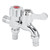 G1/2 Male Thread Double Faucet Washing Machine Faucet Water Tap for Garden Irrigation Supplies