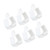 100pcs Water Pipe Fixing Buckle ABS Multifunctional Water Hose Buckle for Chicken Waterers White Square