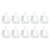 100pcs Water Pipe Fixing Buckle ABS Multifunctional Water Hose Buckle for Chicken Waterers White Square