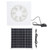 Solar Panel Powered Fan Maintain Air Circulation 6 Blades 15W Solar Panel Exhaust Fan for Chicken Coops Greenhouses 8 in