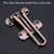 Heavy Duty Zinc Alloy Safety Guard Security Door Lock Latch for Home Hotel Door (Red Bronze)