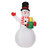 1.5m Height Inflatable Snowman Christmas Decorations Blow Up Snowman with Rotating Colored LEDs for Outdoor Yard UK Plug 100‑240V