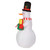 1.5m Height Inflatable Snowman Christmas Decorations Blow Up Snowman with Rotating Colored LEDs for Outdoor Yard UK Plug 100‑240V