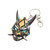 Game Figure Face Cover Keychain Handbag Backpack Key Ring Cosplay Jewelry Charms Gift