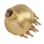 Fountain Nozzle Brass 3 Layers Adjustable Water Fountain Nozzle Spray Sprinkler for Garden Park Pond Pool Waterscape G1 Inch