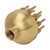Fountain Nozzle Brass 3 Layers Adjustable Water Fountain Nozzle Spray Sprinkler for Garden Park Pond Pool Waterscape G1 Inch
