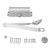 Door Closer Automatic Self Closing Home Residential Commercial Hydraulic Buffer 90 Degree Spring for Fire Prevention