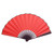 10 Inch Folding Fan Wedding Decoration Dance Gift Craft Paper Fan (Red)