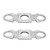 2pcs Cigar Cutter Double Cut Blade Incisive Easy to Cut Stainless Steel Cigar Guillotine for Men