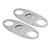 2pcs Cigar Cutter Double Cut Blade Incisive Easy to Cut Stainless Steel Cigar Guillotine for Men